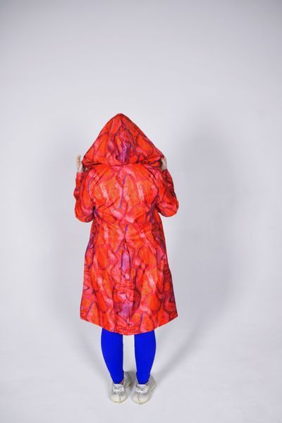 Bright raincoat with an original print &mdash; style in any weather, Assorts, XS, Bright raincoat with an original print &mdash; style in any weather