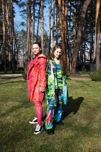 Bright raincoat with an original print &mdash; style in any weather, Assorts, XS, Bright raincoat with an original print &mdash; style in any weather