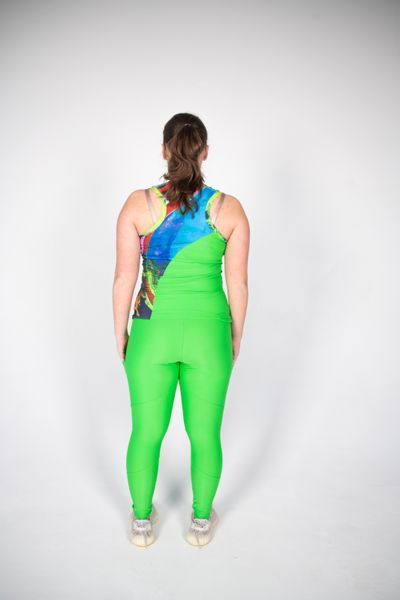 Conjunto deportivo de dise&ntilde;o con estampado art&iacute;stico original Legst5 фото