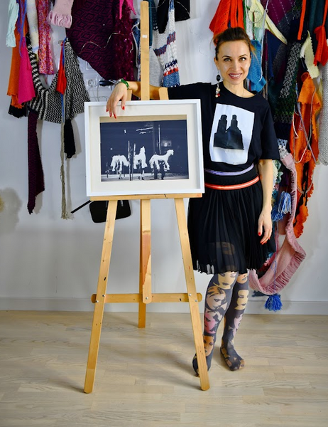 T -shirt with an author print Art Installation